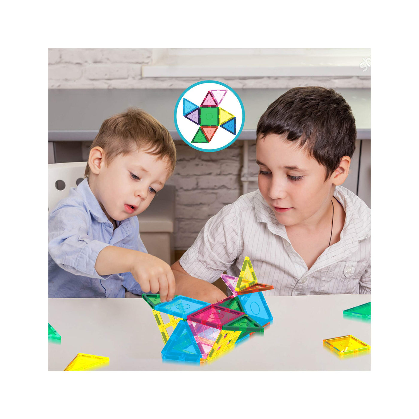 Everplay 110 Piece Magnetic Tile Set