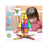 PicassoTiles Magnetic Tiles with Toy Carry Case - 101 Pieces