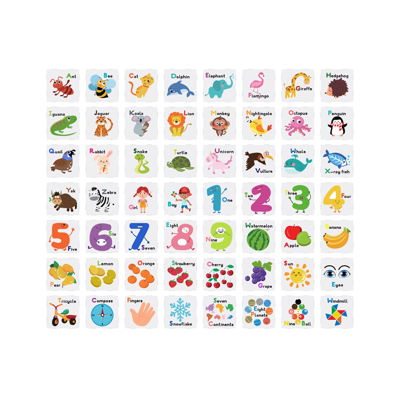 PicassoTiles 102 Piece Magnetic Building Tile Set w/Educational Artwork Graphics