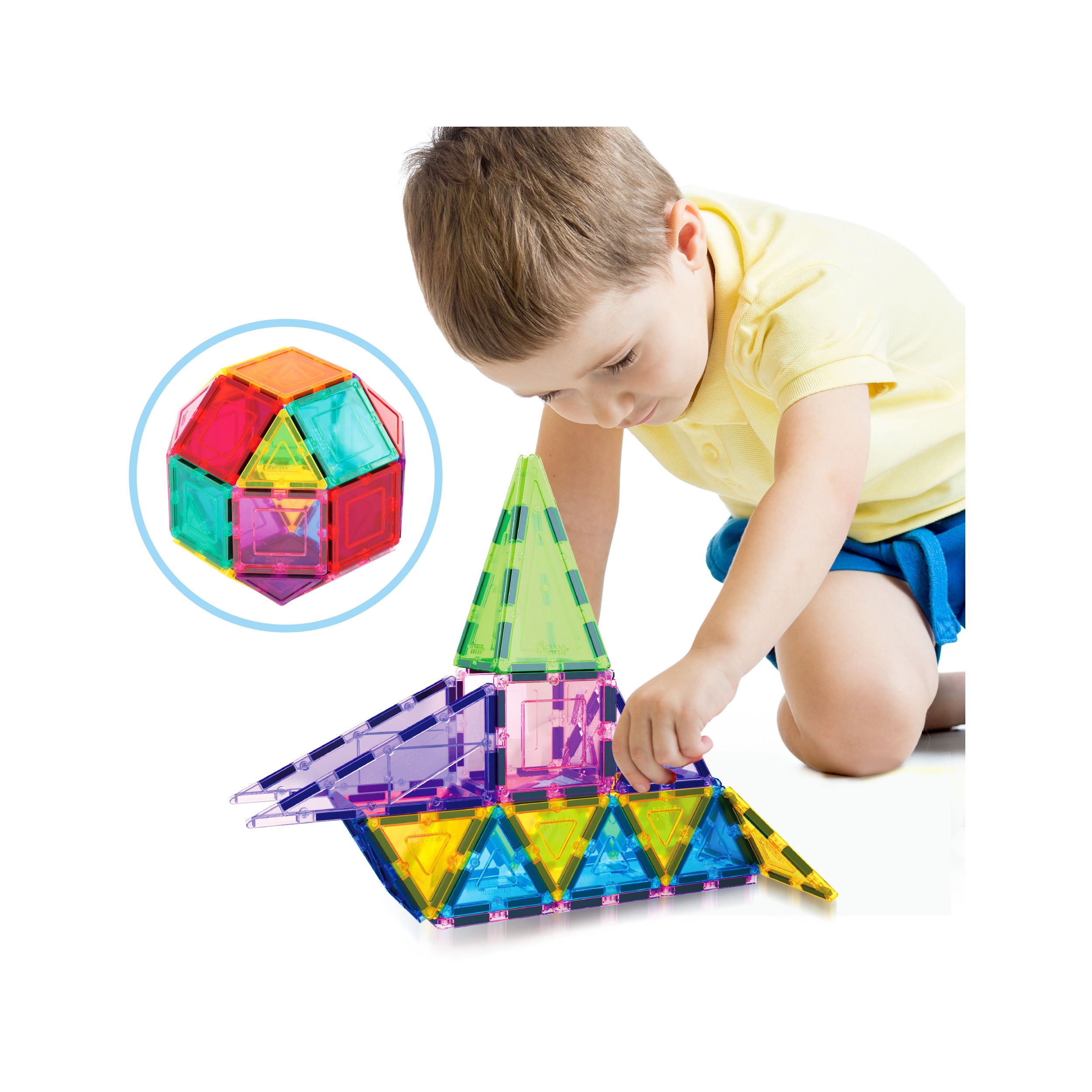 PicassoTiles 36pc Magnet Tile Building Block Toy Set