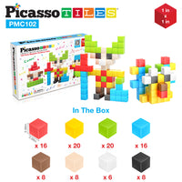 PicassoTiles 102pc Mini Pixel Puzzle Cube Set