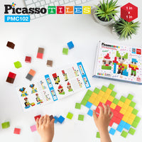 PicassoTiles 102pc Mini Pixel Puzzle Cube Set