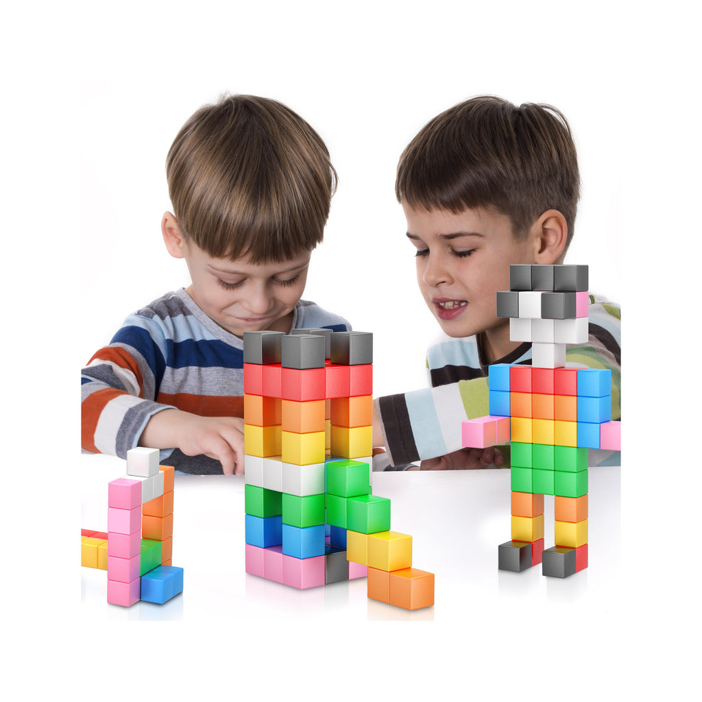 Magnetic Building Shapes and Board - 54 Pieces