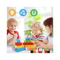 PicassoTiles Magnet Cube Building Blocks 80 Pieces 1.2" 3CM Set