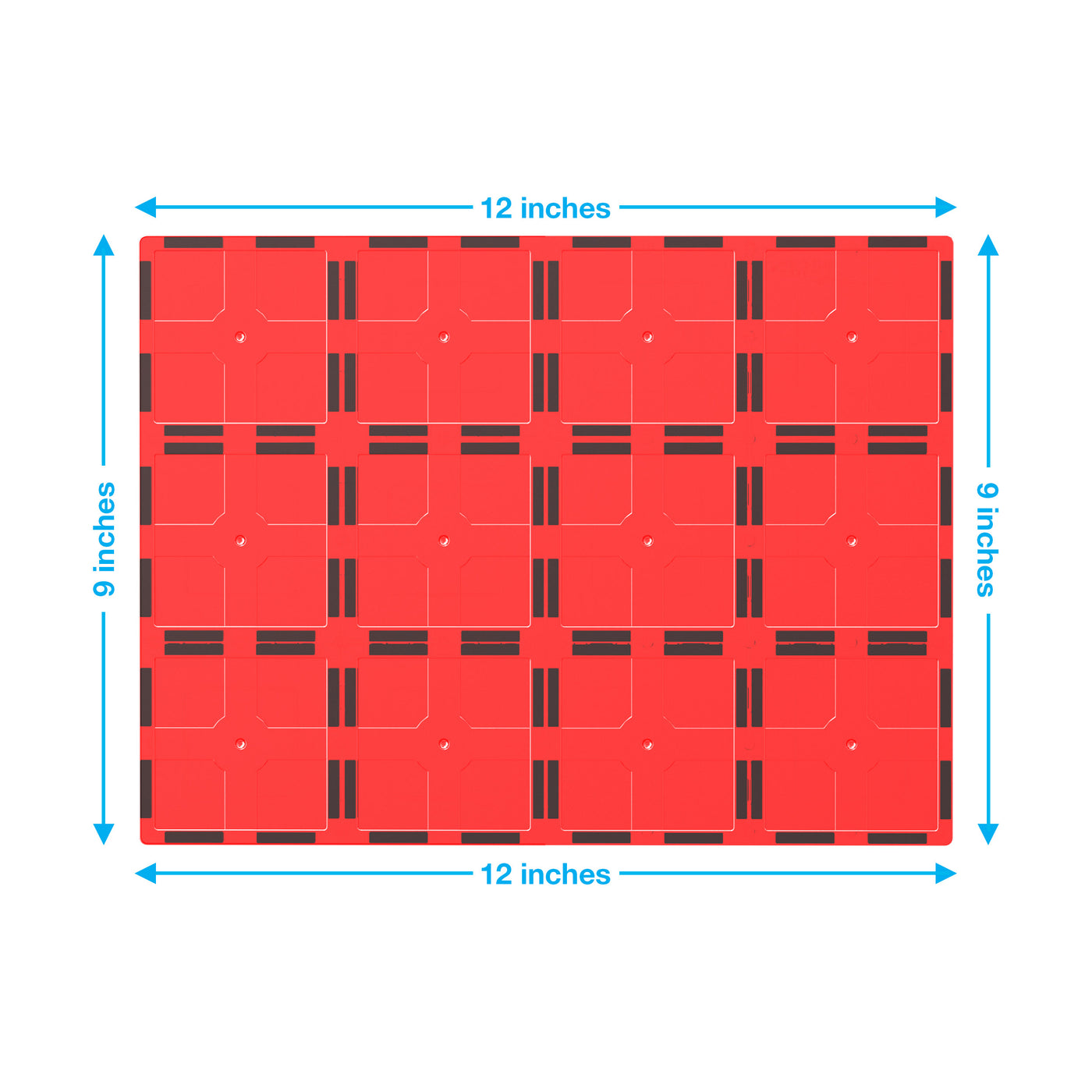 PicassoTiles Big Magnetic Tiles: Base Stabilizers