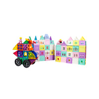 PicassoTiles Magnetic Tile Castle Set with Action Figures & Enhancements