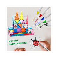 PicassoTiles Extensive 350 Piece Master Builder Magnetic Building Block Set