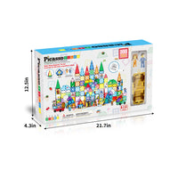 PicassoTiles Extensive 350 Piece Master Builder Magnetic Building Block Set