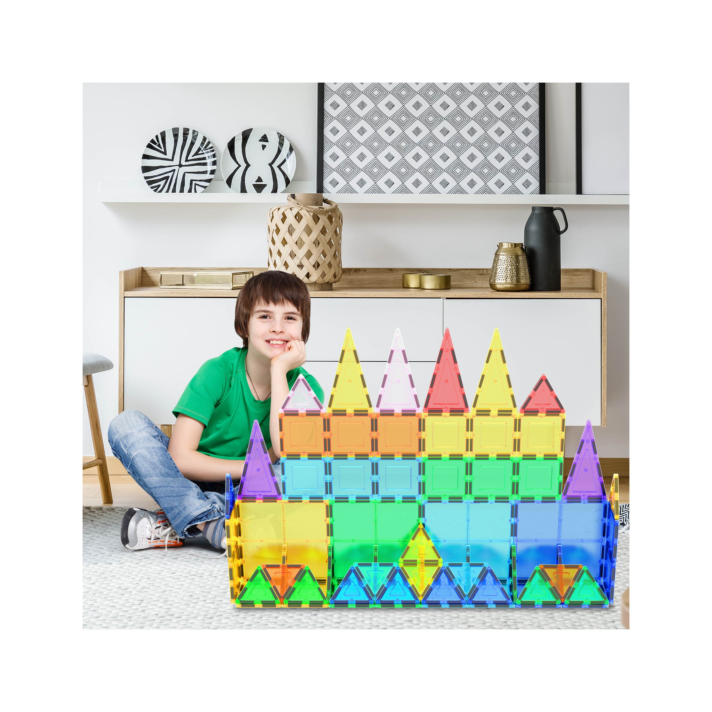 Classic 60 Piece Set Magnet Building Tiles – PicassoTiles