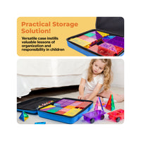 PicassoTiles Magnetic Tiles Storage Water Resistant Medium Toy Case