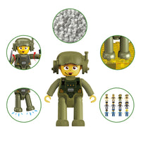 PicassoTiles Law Enforcement & Military Character Figure Set