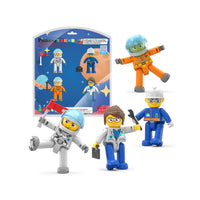 PicassoTiles 4 Piece Career Character Figure Set