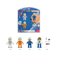 PicassoTiles 4 Piece Career Character Figure Set