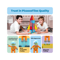 PicassoTiles 4 Piece Career Character Figure Set