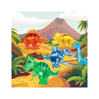 PicassoTiles Magnet Tile Dinosaur Mix & Match Character Prehistoric Friends