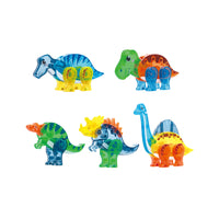 PicassoTiles Magnet Tile Dinosaur Mix & Match Character Prehistoric Friends