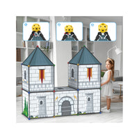 PicassoTiles Fort Building Tent Castle Theme Set