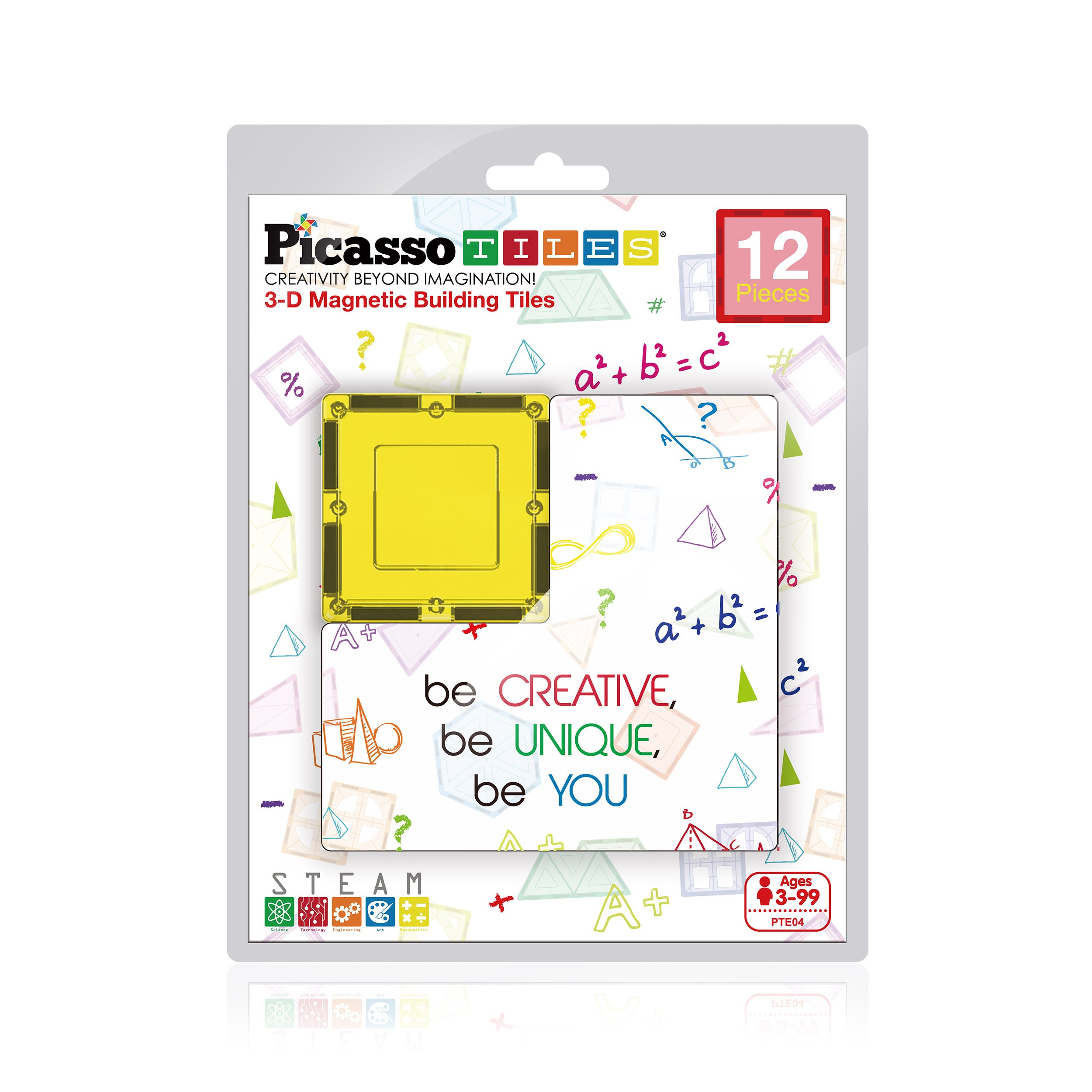 PicassoTiles 12pc Square Expansion Pack