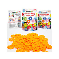 PicassoTiles Building Chip Interlocking Disc Construction Blocks in Color Orange