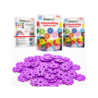 PicassoTiles Building Chip Interlocking Disc Construction Blocks in Color Purple