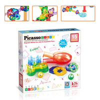 PicassoTiles 15pc Marble Run Expansion Pack Sets