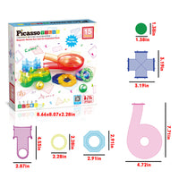 PicassoTiles 15pc Marble Run Expansion Pack Sets