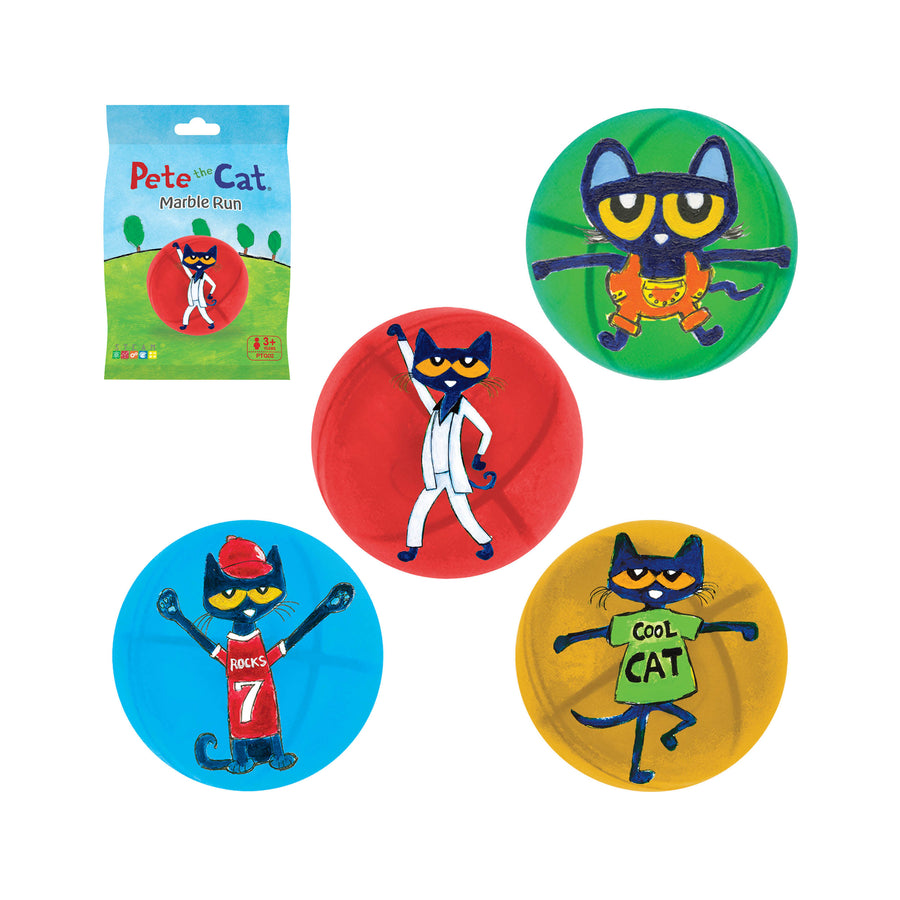 PicassoTiles Pete the Cat Themed Character Marbles