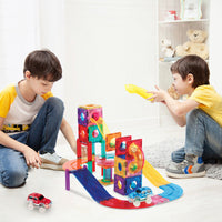 PicassoTiles 2-in-1 Marble Run and Racing Track Magnet Toy