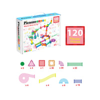 PicassoTiles 120 Pieces Marble Run Set