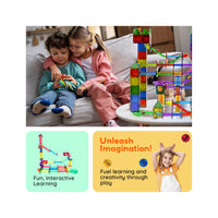 PicassoTiles 120 Pieces Marble Run Set