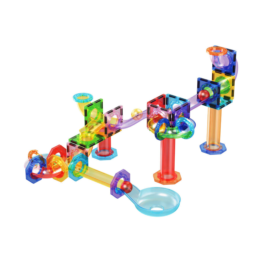 PicassoTiles 60pc Marble Run Building Block Connecting Set