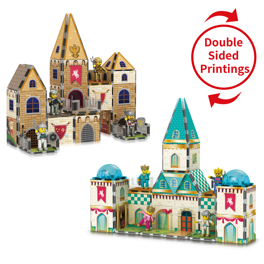 PicassoTiles 2-in-1 Castle Themed Adventure Set