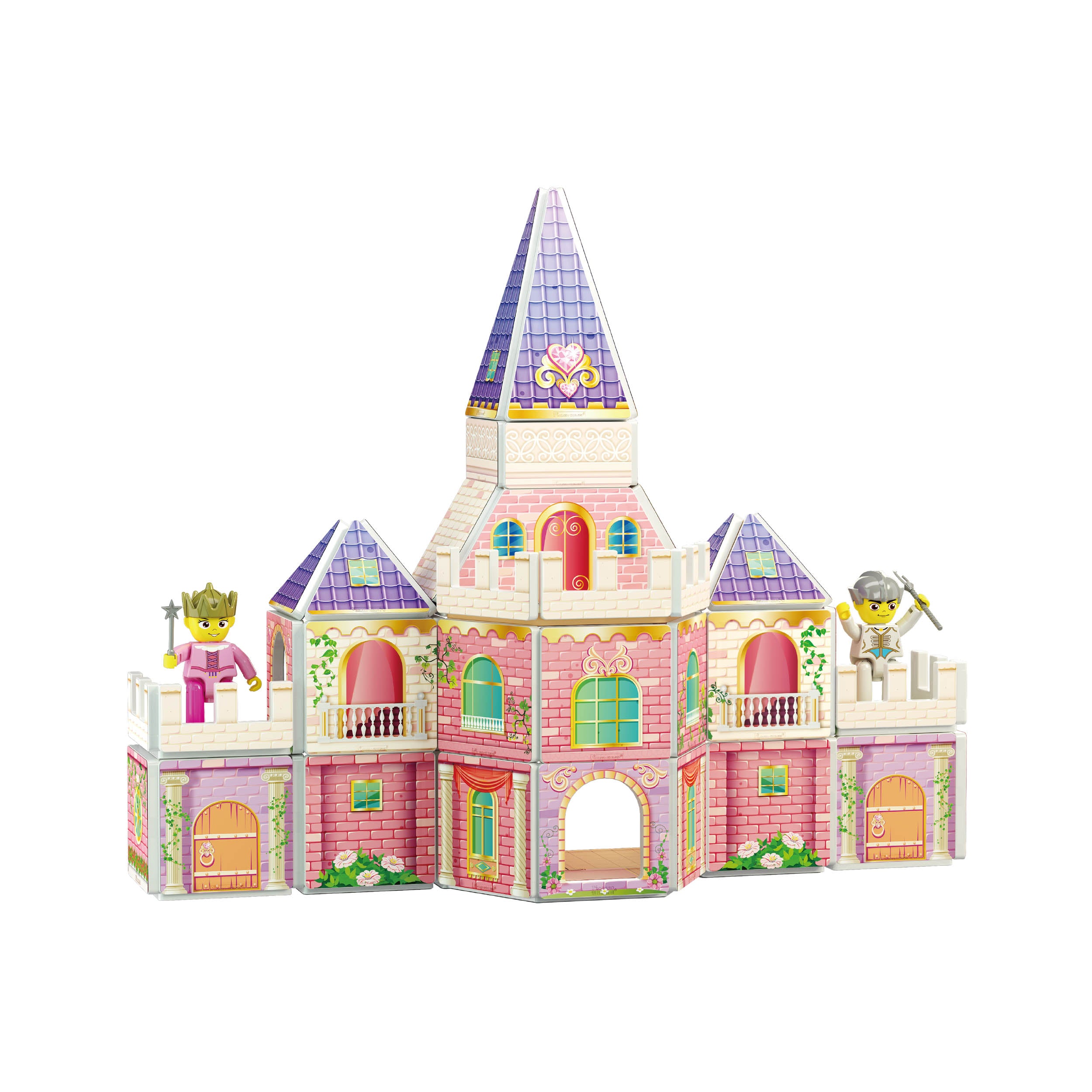 PicassoTiles 60pc Princess Castle