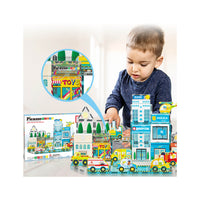 PicassoTiles Metro City Magnetic Marvels Playset