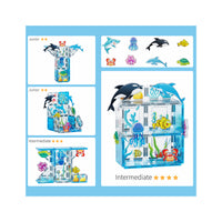 PicassoTiles 26 Piece Marine World Magnetic Toy with Ocean Characters