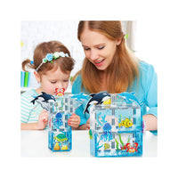 PicassoTiles 26 Piece Marine World Magnetic Toy with Ocean Characters