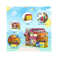 PicassoTiles Toy Store Adventure 60-Piece Magnetic Building Set