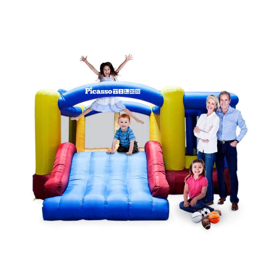 PicassoTiles Jump, Slide, and Dunk Bounce House