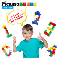 PicassoTiles Building Block Brick 1250 Piece Playset