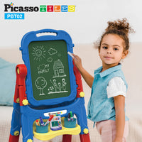 PicassoTiles 2in1 Easel Art Drawing Board with Accessories