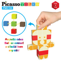 PicassoTiles 103 Piece Pixel Magnetic Puzzle Cube Set