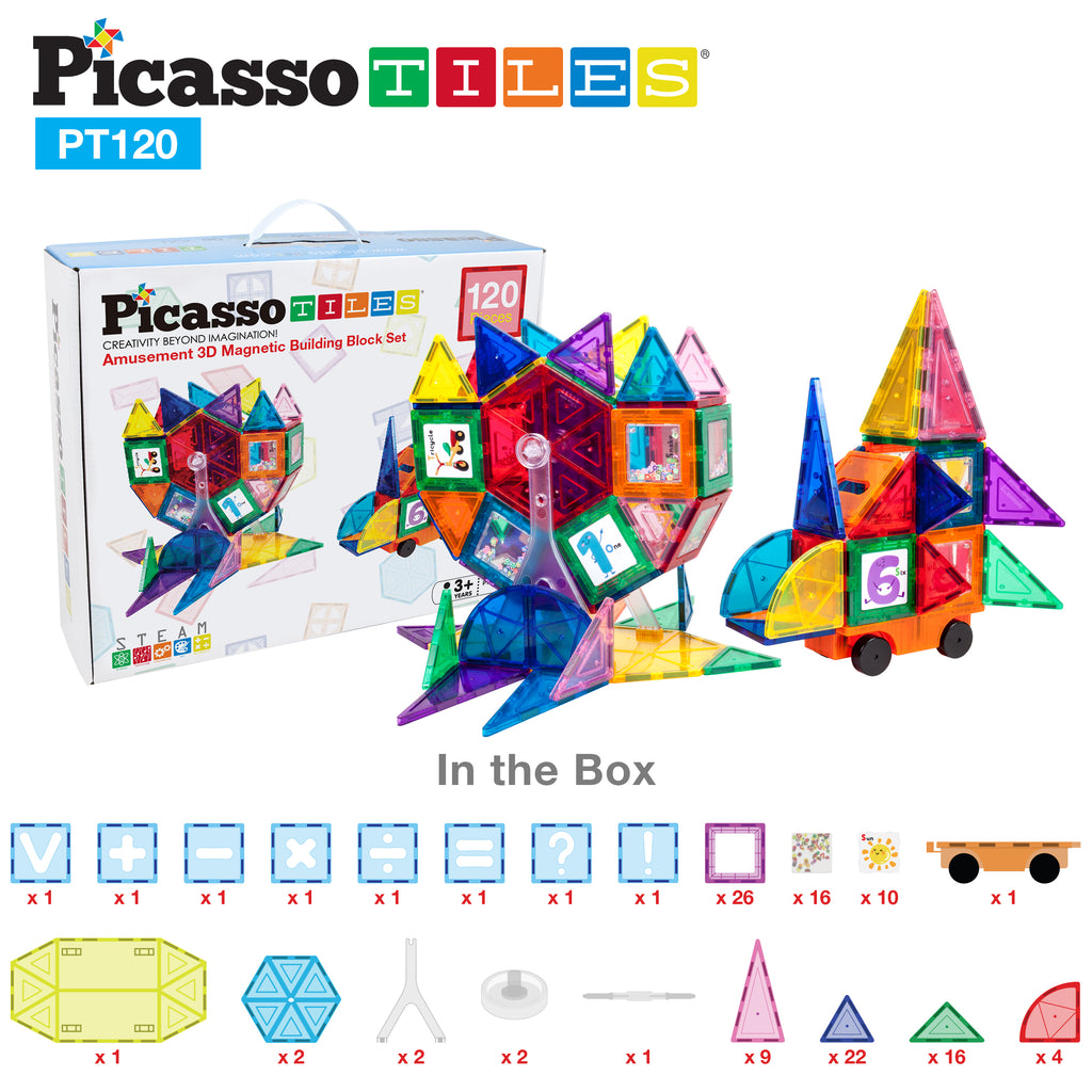 Picasso Tile Bristle Blocks 120 piece set – learning tree toys, books and  games