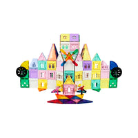 PicassoTiles Magnetic Tile Castle Set with Action Figures & Enhancements