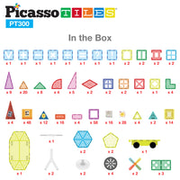 PicassoTiles 3in1 School, Hospital, and Police Station Building Blocks Set