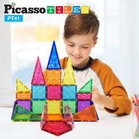 PicassoTiles 41pc Prism Magnetic Building Block Set