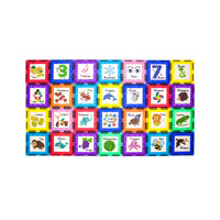 PicassoTiles Magnetic Tiles Card Insert Set - 56 Pieces