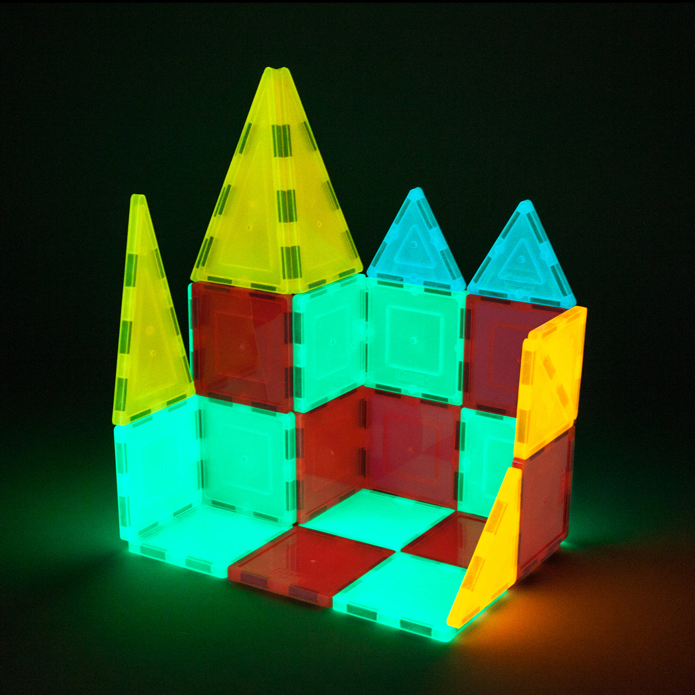 PicassoTiles Glow in the Dark Magnetic Tiles