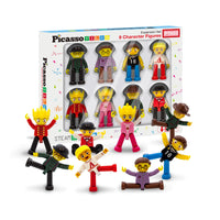 PicassoTiles 8pc Character Action Figure Multi Pack Set