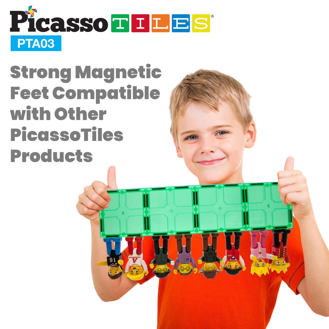 PicassoTiles 8pc Character Action Figure Multi Pack Set