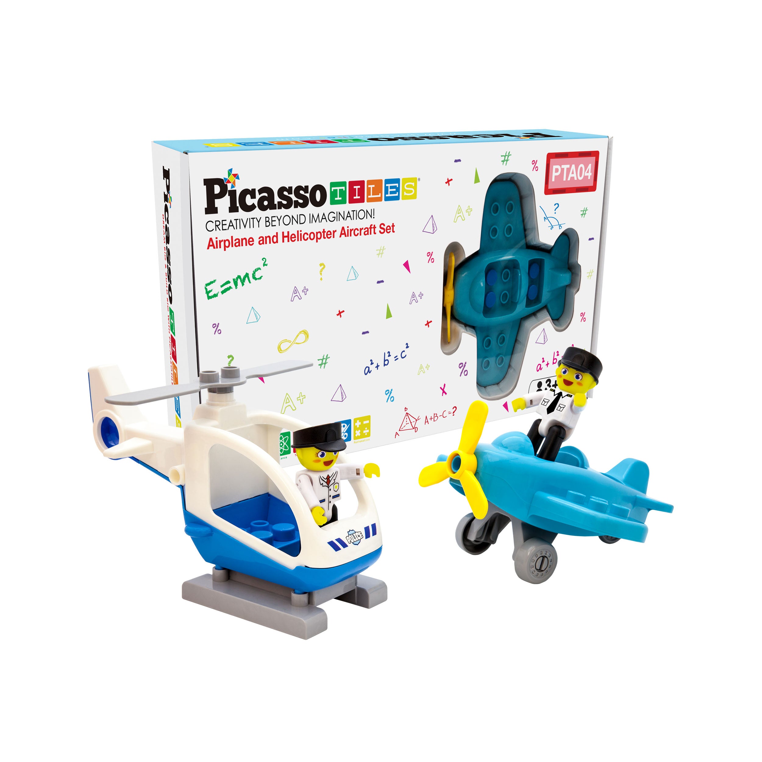 PicassoTiles Magnetic Airplane Character Figure Playset